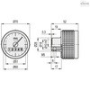 Elesa Knobs with digital-analogue position indicator, MBT.70-GW12-00050-D MBT-GW